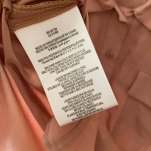 BCBGeneration Women’s Button Down Blush/Dusty Pink Size S - Picture 5 of 5